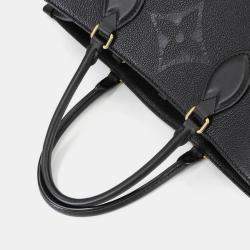 مملوكة مسبقًا Louis Vuitton On The Go GM Black Empreinte Giant Monogram Leather Duffel Bag