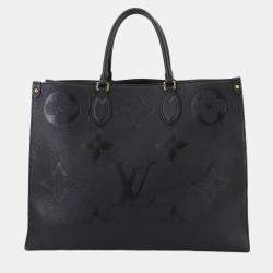 مملوكة مسبقًا Louis Vuitton On The Go GM Black Empreinte Giant Monogram Leather Duffel Bag