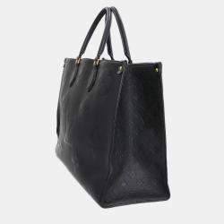 مملوكة مسبقًا Louis Vuitton On The Go GM Black Empreinte Giant Monogram Leather Duffel Bag