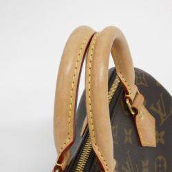 Pre Owned Louis Vuitton Speedy Bandouliere 20 Brown Monogram Canvas Boston Bag