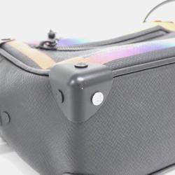 Pre Owned Louis Vuitton Mini Soft Trunk Rainbow Taiga Shoulder Bag