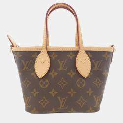 Pre Owned Louis Vuitton Neverfull BB Brown Monogram Canvas Tote Bag
