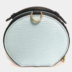 Pre Owned Louis Vuitton Petite Boite Chapeau BB Seaside Blue Epi Leather Shoulder Bag