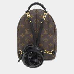 Pre Owned Louis Vuitton Palm Springs Mini Brown Monogram Canvas Backpack