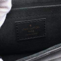 Pre Owned Louis Vuitton New Wave Chain PM Black Leather Shoulder Bag