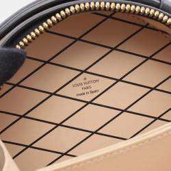 Pre Owned Louis Vuitton Boite Chapeau Mini Monogram Reverse Brown Black Coated Canvas Leather Handbag