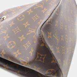 Pre Owned Louis Vuitton Neonoe Monogram Brown/Black Coated Canvas Leather Shoulder Bag