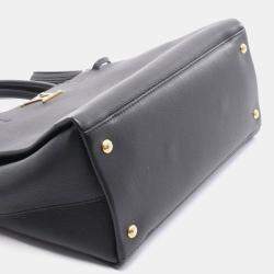 Pre Owned Louis Vuitton Rockmeat Black Leather Tote Bag