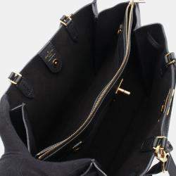 Pre Owned Louis Vuitton Rockmeat Black Leather Tote Bag