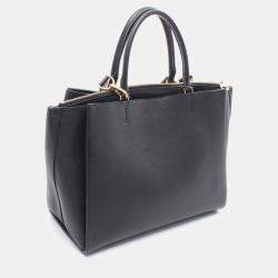 Pre Owned Louis Vuitton Rockmeat Black Leather Tote Bag