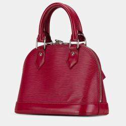 Pre Owned Louis Vuitton Red Epi Alma BB