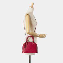 Pre Owned Louis Vuitton Red Epi Alma BB