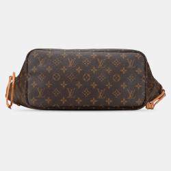 Pre Owned Louis Vuitton Brown Monogram Neverfull MM