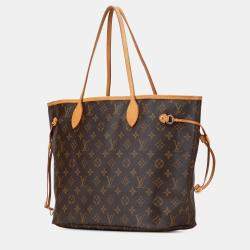 Pre Owned Louis Vuitton Brown Monogram Neverfull MM