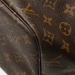 Pre Owned Louis Vuitton Brown Monogram Neverfull MM