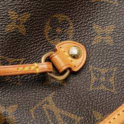 Pre Owned Louis Vuitton Brown Monogram Neverfull MM
