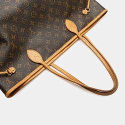 Pre Owned Louis Vuitton Brown Monogram Neverfull MM