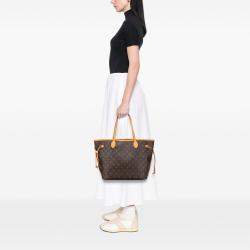 Pre Owned Louis Vuitton Brown Monogram Neverfull MM