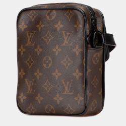 Pre Owned Louis Vuitton Black/Brown Monogram Macassar Christopher Wearable