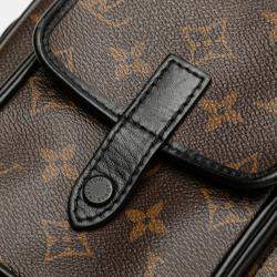 Pre Owned Louis Vuitton Black/Brown Monogram Macassar Christopher Wearable