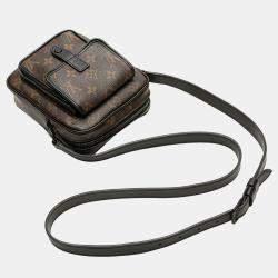 Pre Owned Louis Vuitton Black/Brown Monogram Macassar Christopher Wearable
