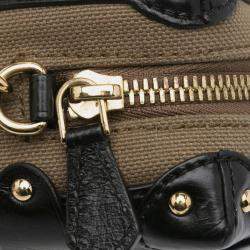 Pre Owned Louis Vuitton Black Brown Petite Malle Soft MM