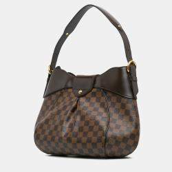 Pre Owned Louis Vuitton Brown Damier Ebene Sistina MM