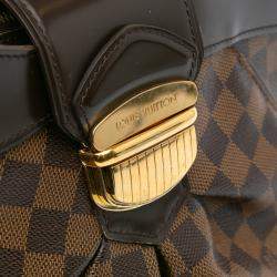 Pre Owned Louis Vuitton Brown Damier Ebene Sistina MM
