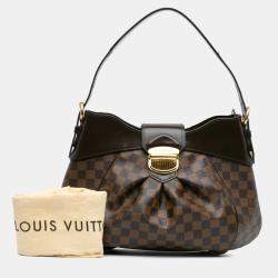 Pre Owned Louis Vuitton Brown Damier Ebene Sistina MM