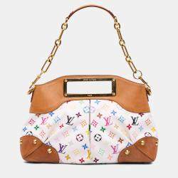 Pre Owned Louis Vuitton White Monogram Multicolore Judy MM