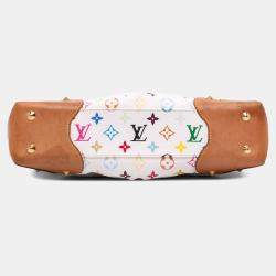 Pre Owned Louis Vuitton White Monogram Multicolore Judy MM