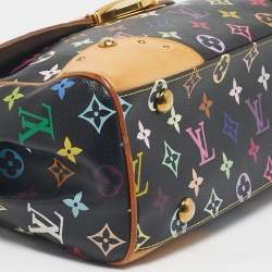 Pre Owned Louis Vuitton Black Monogram Multicolore Canvas and Leather Beverly MM Bag