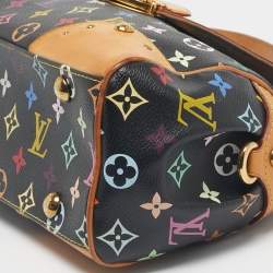 Pre Owned Louis Vuitton Black Monogram Multicolore Canvas and Leather Beverly MM Bag