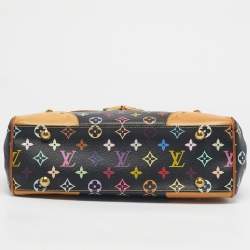 Pre Owned Louis Vuitton Black Monogram Multicolore Canvas and Leather Beverly MM Bag