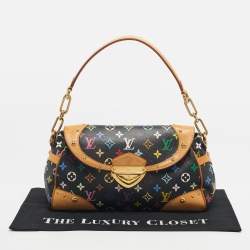 Pre Owned Louis Vuitton Black Monogram Multicolore Canvas and Leather Beverly MM Bag