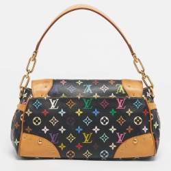 Pre Owned Louis Vuitton Black Monogram Multicolore Canvas and Leather Beverly MM Bag