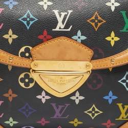Pre Owned Louis Vuitton Black Monogram Multicolore Canvas and Leather Beverly MM Bag