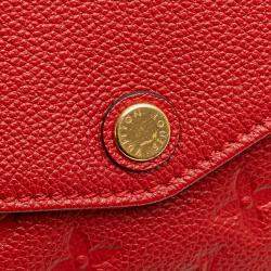 Pre Owned Louis Vuitton Red Monogram Empreinte Twice