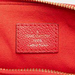 Pre Owned Louis Vuitton Red Monogram Empreinte Twice
