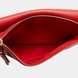 Pre Owned Louis Vuitton Red Monogram Empreinte Twice