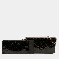 Pre Owned Louis Vuitton Purple Monogram Vernis Pochette Felicie