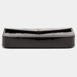 Pre Owned Louis Vuitton Purple Monogram Vernis Pochette Felicie
