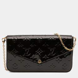 Pre Owned Louis Vuitton Purple Monogram Vernis Pochette Felicie