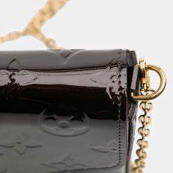 Pre Owned Louis Vuitton Purple Monogram Vernis Pochette Felicie