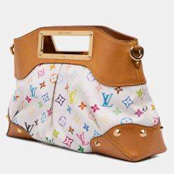Pre Owned Louis Vuitton White Monogram Multicolore Judy MM