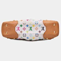 Pre Owned Louis Vuitton White Monogram Multicolore Judy MM