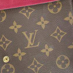 Pre Owned Louis Vuitton Felicie Pochette Fuchsia Monogram Canvas Bag 