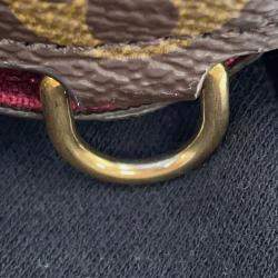 Pre Owned Louis Vuitton Felicie Pochette Fuchsia Monogram Canvas Bag 