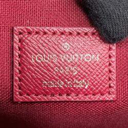Pre Owned Louis Vuitton Felicie Pochette Fuchsia Monogram Canvas Bag 