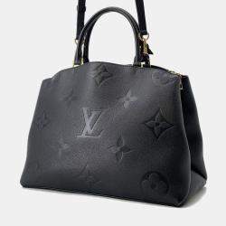 Pre Owned Louis Vuitton Grand Palais MM Noir Monogram Empreinte Leather Bag